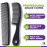 Mars Wellness 4 Piece Professional Comb Set Black - USA MADE - Fine Pro Tail Combs, Dresser Hair Comb Styling Comb - Premium Grade for Men and Women - Parting Teasing and Styling