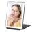 FUNTOUCH Rechargeable Travel Makeup Mirror with 72 Led Lights, Portable Lighted Beauty Mirror, 3 Color Lighting, Dimmable Touch Screen, Tabletop LED Folding Cosmetic Vanity Mirror