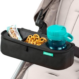 Universal Stroller Tray with Insulated Sippy Cup Holder - Upgraded Rigid Frame Stays Upright - Exclusive Non Slip Straps Firmly Grip Stroller Bar. Universal Stroller Snack Tray Attachment Universal Stroller Tray with Insulated Sippy Cup Holder - Upgraded Rigid Frame Stays Upright - Exclusive Non Slip Straps Firmly Grip Stroller Bar. Universal Stroller Snack Tray Attachment