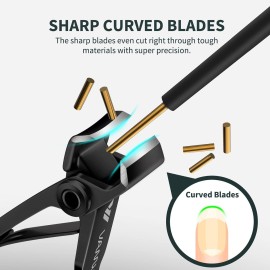 VANWIN Nail Clippers for Thick Nails, 16mm Wide Jaw Opening Oversized Toenail Clippers Cutter with Sharp Curved Blade and Nail File, Heavy Duty Stainless Steel Fingernail Clippers for Seniors Elderly VANWIN Nail Clippers for Thick Nails, 16mm Wide Jaw Opening Oversized Toenail Clippers Cutter with Sharp Curved Blade and Nail File, Heavy Duty Stainless Steel Fingernail Clippers for Seniors Elderly