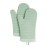 KitchenAid Ribbed Soft Silicone Oven Mitt Set, Pistachio, 7.5x13, 2 Count