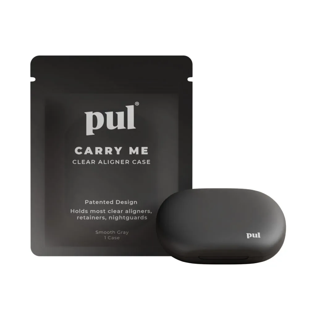 PUL Clear Aligner & Retainer Case - for Invisalign, Partial Dentures, Mouth & Night Guards, PUL Removal Tool, Dental Removables - Plastic Holder w/Secure Magnet Closure, Sleek & Slim Design - Gray PUL Clear Aligner & Retainer Case - for Invisalign, Partial Dentures, Mouth & Night Guards, PUL Removal Tool, Dental Removables - Plastic Holder w/Secure Magnet Closure, Sleek & Slim Design - Gray