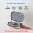 PUL Clear Aligner & Retainer Case - for Invisalign, Partial Dentures, Mouth & Night Guards, PUL Removal Tool, Dental Removables - Plastic Holder w/Secure Magnet Closure, Sleek & Slim Design - Gray