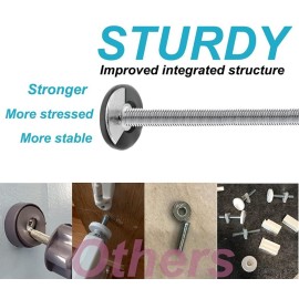 4Pcs Universal Baby Gate Threaded Spindle Rod, M8 (8mm) Replacement Bolt Part for Baby & Pet Pressure Mounted Safety Gates, Extra Long Baby Tension Gate Extender (White) 4Pcs Universal Baby Gate Threaded Spindle Rod, M8 (8mm) Replacement Bolt Part for Baby & Pet Pressure Mounted Safety Gates, Extra Long Baby Tension Gate Extender (White)