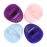Slick- Silicone Facial Cleansing Brush, 4 Pack, Silicone Face Scrubber Exfoliator, Face Exfoliator Scrubber, Facial Scrubber for Face Cleanser Brush, Exfoliating Face Scrubber, Face Brush