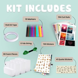 Hapinest DIY Wall Collage Kit for Tween and Teen Girls, Gifts for Ages 10 11 12 13 14 Years Old and Up Cute Trendy Bedroom Room Dcor