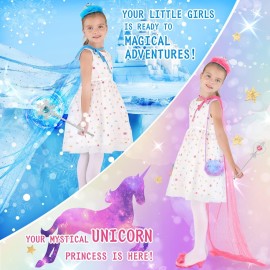 Fedio Princess Dress Up Shoes Set Little Girls Role Play Shoes Pretend Princess Gift Toy Set with 3 Pairs of Shoes,Princess Cape,Crown Tiaras,Unicorn Purse for Girls Aged 3,4,5,6 Birthday Christmas Fedio Princess Dress Up Shoes Set Little Girls Role Play Shoes Pretend Princess Gift Toy Set with 3 Pairs of Shoes,Princess Cape,Crown Tiaras,Unicorn Purse for Girls Aged 3,4,5,6 Birthday Christmas