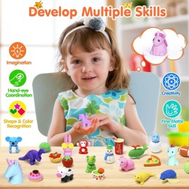 Moosia 120 Pack Animal Pencil Erasers for Kids, 3D Mini Puzzle Take Apart Erasers, Desk Pets & Treasure Box Toys, Bulk Party Favors, Classroom Prizes, School Supplies, Gift for Boys & Girls Moosia 120 Pack Animal Pencil Erasers for Kids, 3D Mini Puzzle Take Apart Erasers, Desk Pets & Treasure Box Toys, Bulk Party Favors, Classroom Prizes, School Supplies, Gift for Boys & Girls