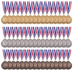 favide 48 Pieces Gold Silver Bronze Award Medals-Winner Medals Gold Silver Bronze Prizes for Competitions, Party,Olympic Style, 2 Inches