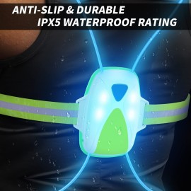Ni-SHEN LED Reflective Running Vest with Front Light,Running Lights for Runners,Reflective Running Gear for Men/Women Running,Cycling or Walking, High Visibility Warning LED Lights Ni-SHEN LED Reflective Running Vest with Front Light,Running Lights for Runners,Reflective Running Gear for Men/Women Running,Cycling or Walking, High Visibility Warning LED Lights
