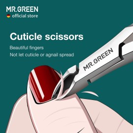 MR.GREEN Cuticle Nippers Nail Manicure Scissors Cuticle Clippers Trimmer Dead Skin Remover Stainless Steel Cutters Beauty Tool With Pusher (Mr-1028) MR.GREEN Cuticle Nippers Nail Manicure Scissors Cuticle Clippers Trimmer Dead Skin Remover Stainless Steel Cutters Beauty Tool With Pusher (Mr-1028)