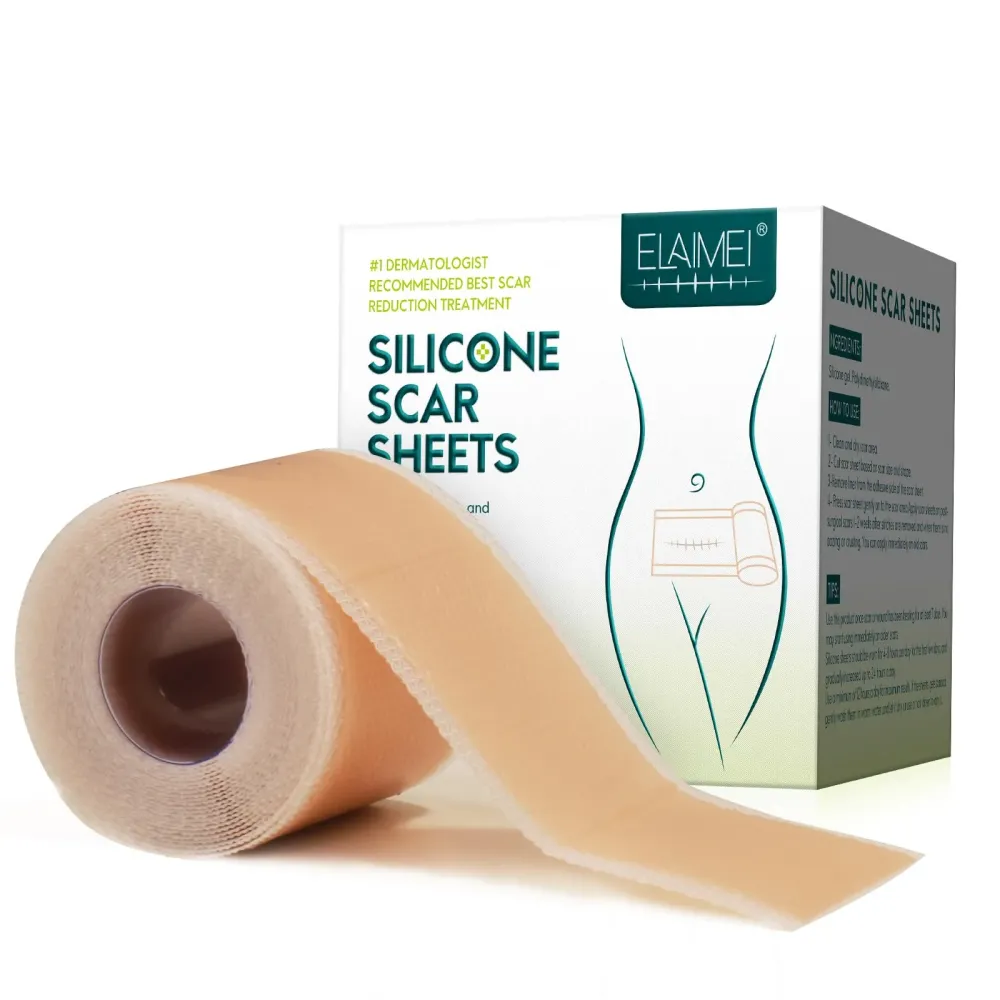 Silicone Scar Sheets (1.6 x 120 Roll-3M), Silicone Scar Tape Roll, Scar Silicone Strips, Reusable, Professional Scar Removal Sheets for C-Section, Surgery, Burn, Keloid, Acne et Silicone Scar Sheets (1.6 x 120 Roll-3M), Silicone Scar Tape Roll, Scar Silicone Strips, Reusable, Professional Scar Removal Sheets for C-Section, Surgery, Burn, Keloid, Acne et