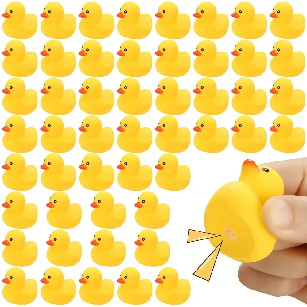 Rubber Duck Bath Toys , 50Pack Mini Rubber Ducks Bulk Float Duck Baby Bath Toy, Shower Birthday Party Favors Gift Classroom Summer Beach Pool Party Games Rubber Duck Bath Toys , 50Pack Mini Rubber Ducks Bulk Float Duck Baby Bath Toy, Shower Birthday Party Favors Gift Classroom Summer Beach Pool Party Games