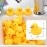 Rubber Duck Bath Toys , 50Pack Mini Rubber Ducks Bulk Float Duck Baby Bath Toy, Shower Birthday Party Favors Gift Classroom Summer Beach Pool Party Games