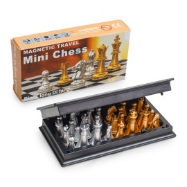 Travel Magnetic Chess mini Set (5 inches)-Compact, Foldable, Educational Board Game Travel Magnetic Chess mini Set (5 inches)-Compact, Foldable, Educational Board Game