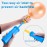 SUSWIM Balloon Pump Handheld Two-Way Dual Action,Double-Way Air Intake Portable Manual Inflator for Balloons,Swimming Rings, Inflatable Toys, Party Decorations (Blue).