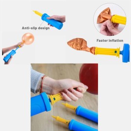 SUSWIM Balloon Pump Handheld Two-Way Dual Action,Double-Way Air Intake Portable Manual Inflator for Balloons,Swimming Rings, Inflatable Toys, Party Decorations (Blue). SUSWIM Balloon Pump Handheld Two-Way Dual Action,Double-Way Air Intake Portable Manual Inflator for Balloons,Swimming Rings, Inflatable Toys, Party Decorations (Blue).