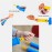 SUSWIM Balloon Pump Handheld Two-Way Dual Action,Double-Way Air Intake Portable Manual Inflator for Balloons,Swimming Rings, Inflatable Toys, Party Decorations (Blue).