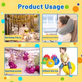 SUSWIM Balloon Pump Handheld Two-Way Dual Action,Double-Way Air Intake Portable Manual Inflator for Balloons,Swimming Rings, Inflatable Toys, Party Decorations (Blue). SUSWIM Balloon Pump Handheld Two-Way Dual Action,Double-Way Air Intake Portable Manual Inflator for Balloons,Swimming Rings, Inflatable Toys, Party Decorations (Blue).