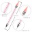Kaychan Rhinestone Picker Tool 2 Acrylic Handle Rhinestones Applicator Dual-Ended DIY Nail Art Tool with 4 Extra Wax Tips and 1 Tweezer