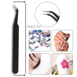 Kaychan Rhinestone Picker Tool 2 Acrylic Handle Rhinestones Applicator Dual-Ended DIY Nail Art Tool with 4 Extra Wax Tips and 1 Tweezer Kaychan Rhinestone Picker Tool 2 Acrylic Handle Rhinestones Applicator Dual-Ended DIY Nail Art Tool with 4 Extra Wax Tips and 1 Tweezer