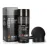 GOWWIM Hair Thickening Fibers 2-in-1 Kit Keratin Building Fibers, Spray Applicator & Hold Spray - Instantly Volumize Sparse Areas (Black)