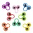 PPXMEEUDC Eye Finger Puppets Googly Eye Finger Puppets Wiggly Eyeball Finger Puppet Rings Eye Finger Toy Kids Party Favor A Pack of 32