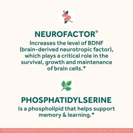 NEURIVA Original Decaffeinated Clinically Tested Nootropic Brain Supplement for Memory, Focus & Concentration, NeuroFactor & Phosphatidylserine, 28ct Capsules NEURIVA Original Decaffeinated Clinically Tested Nootropic Brain Supplement for Memory, Focus & Concentration, NeuroFactor & Phosphatidylserine, 28ct Capsules