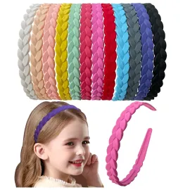 Springtime 12pcs Colorful Headbands for Girls Women Pigtail Hairbands With Teech Plastic Hard Hair Hoops Springtime 12pcs Colorful Headbands for Girls Women Pigtail Hairbands With Teech Plastic Hard Hair Hoops