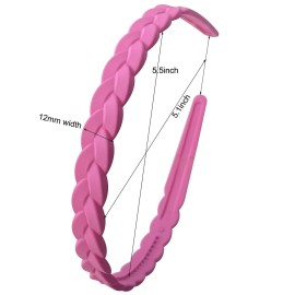 Springtime 12pcs Colorful Headbands for Girls Women Pigtail Hairbands With Teech Plastic Hard Hair Hoops Springtime 12pcs Colorful Headbands for Girls Women Pigtail Hairbands With Teech Plastic Hard Hair Hoops