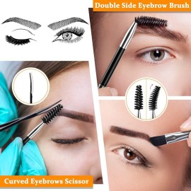 TsMADDTs Eyebrow Tweezers Set and Curved Scissor, Professional Stainless Steel Tweezers for Women and Men, Splinter and Ingrown Hair Removal TsMADDTs Eyebrow Tweezers Set and Curved Scissor, Professional Stainless Steel Tweezers for Women and Men, Splinter and Ingrown Hair Removal