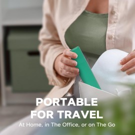 RONAVO Tongue Scraper for Adults, Two Colors Designed for Couples, Cure Bad Breath, Tongue Cleaners Stainless Steel, Metal Tongue Scrapers for Oral Care & Hygiene (2 Pack)