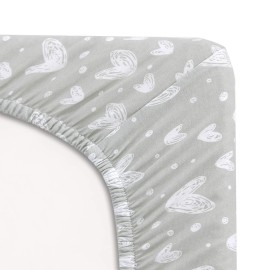 Bassinet Sheets Compatible with Halo Bassinest Swivel, Flex, Glide, Premiere & Luxe Series Sleeper, 2 Pack, 100% Jersey Knit Cotton Sheets, Breathable and Heavenly Soft, Grey and White Print for Baby Bassinet Sheets Compatible with Halo Bassinest Swivel, Flex, Glide, Premiere & Luxe Series Sleeper, 2 Pack, 100% Jersey Knit Cotton Sheets, Breathable and Heavenly Soft, Grey and White Print for Baby