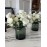 Artificial Peonies Silk Flowers, White Faux Peony Bouquet 4 Bundles Florals Arrangements Decor for Farmhouse Home Boho Wedding Table Centerpiece, Fake Plastic Flowers Bulk Vase Decoration (White)