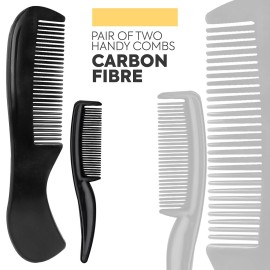 Beauty & Crafts- 5\'\' German Beard Mustache Scissors - 2 Mustache Comb for Facial Hair with Beautiful Pouch - Beard Trimming Scissors Use for Grooming, Cutting, and Styling of Mustache (Black)