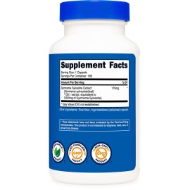 Nutricost Gymnema Sylvestre 3,500mg (20:1 Extract) from 175mg, 180 Capsules - Non-GMO, Gluten Free, and Vegetarian Friendly Nutricost Gymnema Sylvestre 3,500mg (20:1 Extract) from 175mg, 180 Capsules - Non-GMO, Gluten Free, and Vegetarian Friendly