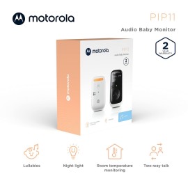 Motorola Nursery PIP11 Audio Baby Monitor, Nightlight, 1000ft Range, 2-Way Talk, Lullabies, Portable Parent Unit (AAA Rechargeable Batteries Included) Motorola Nursery PIP11 Audio Baby Monitor, Nightlight, 1000ft Range, 2-Way Talk, Lullabies, Portable Parent Unit (AAA Rechargeable Batteries Included)