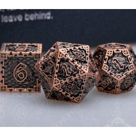 ARUOHHA DND Metal Dice Set with Gift Box, Role Playing Game 6 Sided Polyhedra Dice Set for RPG Board Games, D and D Dice D20 D12 D10 D8 D6 D4