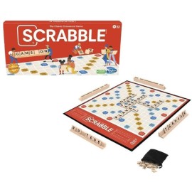 Hasbro Gaming Scrabble Board Game, Classic Word Games for Kids Ages 8 and Up, Fun Family Game for 2-4 Players, The Classic Crossword Game Hasbro Gaming Scrabble Board Game, Classic Word Games for Kids Ages 8 and Up, Fun Family Game for 2-4 Players, The Classic Crossword Game