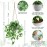TNNTOPELE Fake Hanging Plants with Pots, 2 Pack Artificial Faux Anthurium Leaf Hanging Basket Plant for Wall Home Room Indoor Outdoor Decor