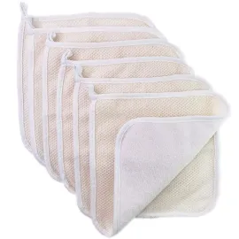 PPHAO BASIC - Soft Weave Washcloth for Face - Face Washcloths - Exfoliating Washcloths for Dead Skin - Exfoliating Towel Pack - Bulk - Washcloths Scrubber for Body and Face - Towel - 6 Pack