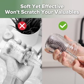 Haakaa Silicone Cleaning Brush - Baby Bottle Brush Cleaner for Breast Pump,Nipple,Breast Milk Storage Bag - Food Grade Silicone - 1 Count - Grey Haakaa Silicone Cleaning Brush - Baby Bottle Brush Cleaner for Breast Pump,Nipple,Breast Milk Storage Bag - Food Grade Silicone - 1 Count - Grey