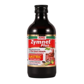 AIMIL Zymnet Plus Syrup - 200ml (Pack of 3) | Ayurvedic Syrup for Gastric & Digestive Health, Acidity, Controls Nausea | With Carminative Herbs