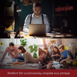 Cryptic Killers Unsolved Murder Mystery Game - Cold Case File Investigation - Detective Clues/Evidence - Solve The Crime - for Individuals, Date Nights & Party Groups - Murder of a Millionaire Cryptic Killers Unsolved Murder Mystery Game - Cold Case File Investigation - Detective Clues/Evidence - Solve The Crime - for Individuals, Date Nights & Party Groups - Murder of a Millionaire