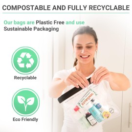 Ogato 3pcs - TSA Approved Toiletry Bag - Quart Size Clear Toiletry Bags are Security Approved Worldwide for Liquids & Cosmetics - 100% 3-1-1 Compliant Travel Bags for Toiletries Ogato 3pcs - TSA Approved Toiletry Bag - Quart Size Clear Toiletry Bags are Security Approved Worldwide for Liquids & Cosmetics - 100% 3-1-1 Compliant Travel Bags for Toiletries