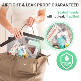 Ogato 3pcs - TSA Approved Toiletry Bag - Quart Size Clear Toiletry Bags are Security Approved Worldwide for Liquids & Cosmetics - 100% 3-1-1 Compliant Travel Bags for Toiletries Ogato 3pcs - TSA Approved Toiletry Bag - Quart Size Clear Toiletry Bags are Security Approved Worldwide for Liquids & Cosmetics - 100% 3-1-1 Compliant Travel Bags for Toiletries