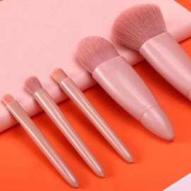 Easy-taken Travel Makeup Brush Set, COSHINE 5pcs Mini Complete Function Cosmetic Brushes Kit (5pcs with mirror) Easy-taken Travel Makeup Brush Set, COSHINE 5pcs Mini Complete Function Cosmetic Brushes Kit (5pcs with mirror)