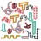 LENDOD 18 Pack Wacky Tracks Snap and Click Fidget Toys Finger Sensory Toys, 24 Links Snake Puzzles for Stress Relief, Party Bag Fillers, Party Supplies