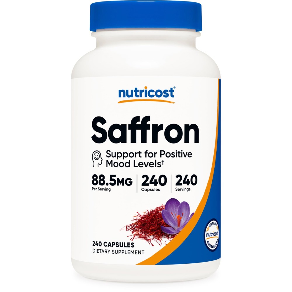 Nutricost Saffron Extract 88.5mg, 240 Capsules - Veggie Caps, Non-GMO, Gluten Free Nutricost Saffron Extract 88.5mg, 240 Capsules - Veggie Caps, Non-GMO, Gluten Free