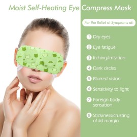 Jekeno Steam Eye Mask, 16 Packs Eye Masks for Dry Eyes, 40-60 Minutes Self Moist Heated Warm Compress Eye Mask Disposable for Sleep, Spa Relaxing Trip Gifts, Travel Essentials for Women Men